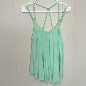 Free People Mint Green Womens Strappy Tank Size Small